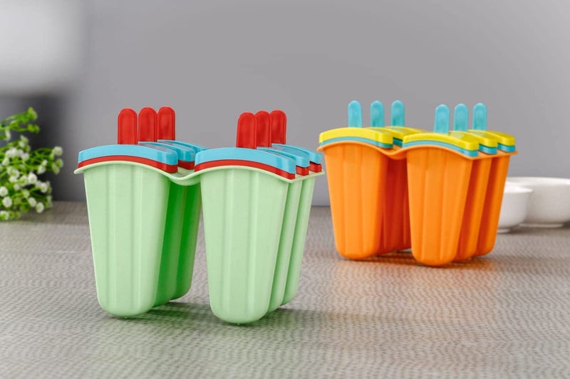 Sygnius Candy Maker Popsicle Molds Sets 6 Ice Pop Makers Reusable Ice Lolly Cream Mold HomeMade Popsicles Mould Tray - Image 5