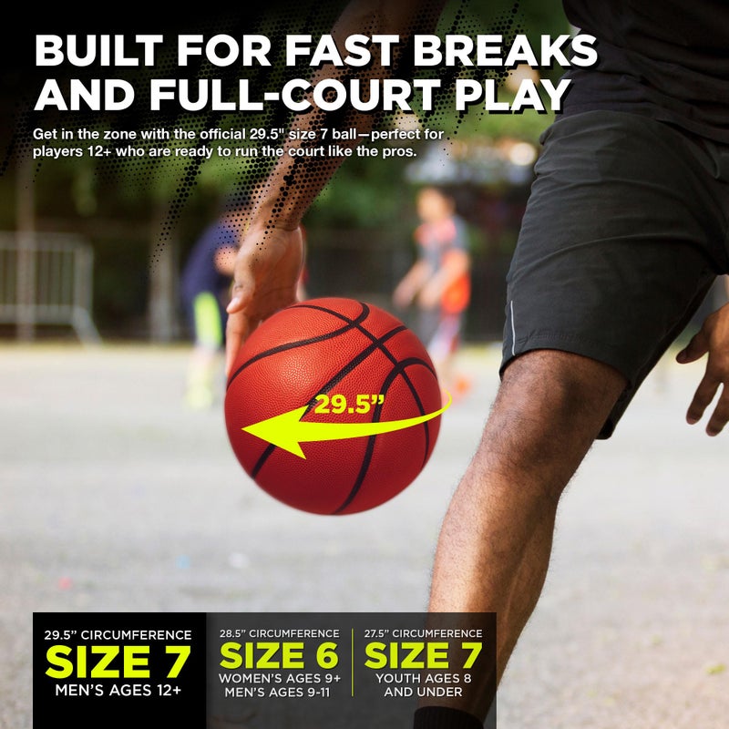 Lifeworks Rubber Basketball - Made for Indoor and Outdoor Games - Sold Deflated (Pump NOT Included) (Official Size Basketball, Size 7) - Image 2