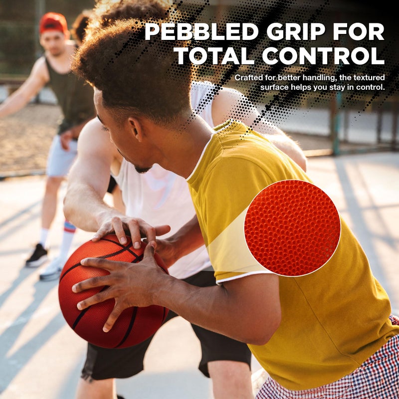 Lifeworks Rubber Basketball - Made for Indoor and Outdoor Games - Sold Deflated (Pump NOT Included) (Official Size Basketball, Size 7) - Image 3
