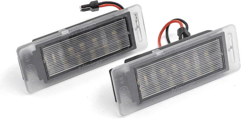 مجموعة إضاءة لوحة الترخيص LED لسيارات شيفروليه كورفيت C7 2014-2019، إمبالا SS، ترافيرس، وكاديلاك CTS XTS SRX 2011-2019، بديل أصلي 6000K زينون أبيض 18-SMD خالي من الأخطاء لمصباح لوحة الترخيص - Image 3