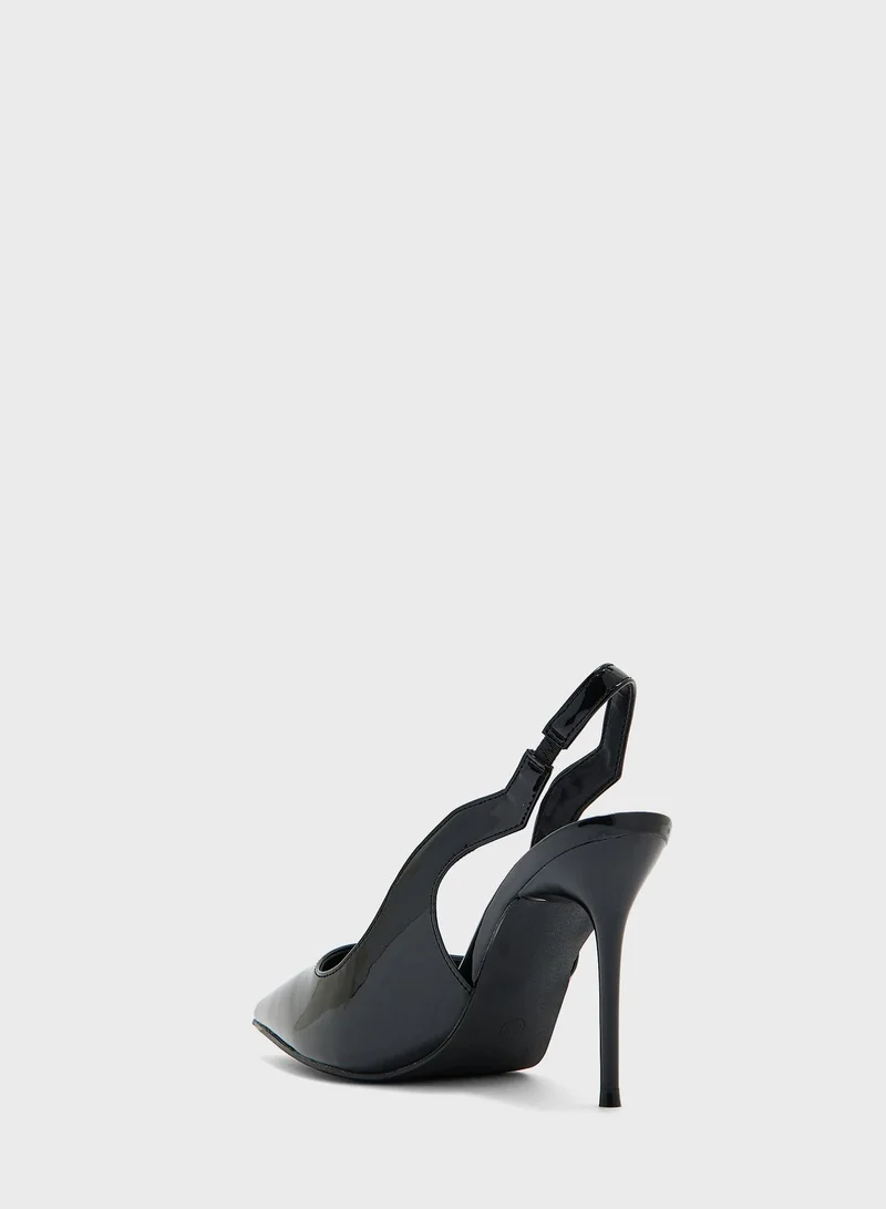 جينجر Patent Back Strap Pump