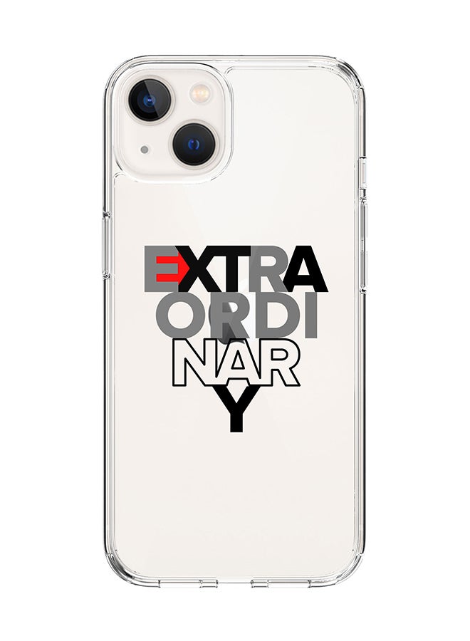 Stylizedd Classic Clear Case for Apple iPhone 14 Plus Case Hybrid Soft Cover Flexible Edges Anti Drop TPU PC Gel Thin Transparent Cover - Extraordinary