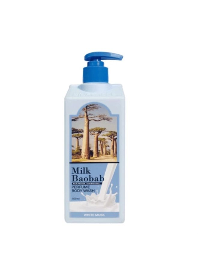 Milk Baobab White Musk Body Wash 1+1 500ml/16.90 fl oz (Pack of 2) - Image 1