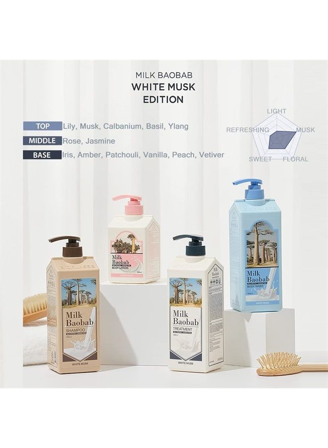 Milk Baobab White Musk Body Wash 1+1 500ml/16.90 fl oz (Pack of 2) - Image 3