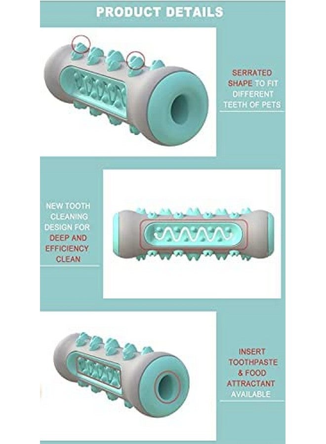 Pet Dog Chew Toys Aggressive Chewers Teeth Cleaning Oral Toothbrush Rubber Bone - Color May Vary - Image 3