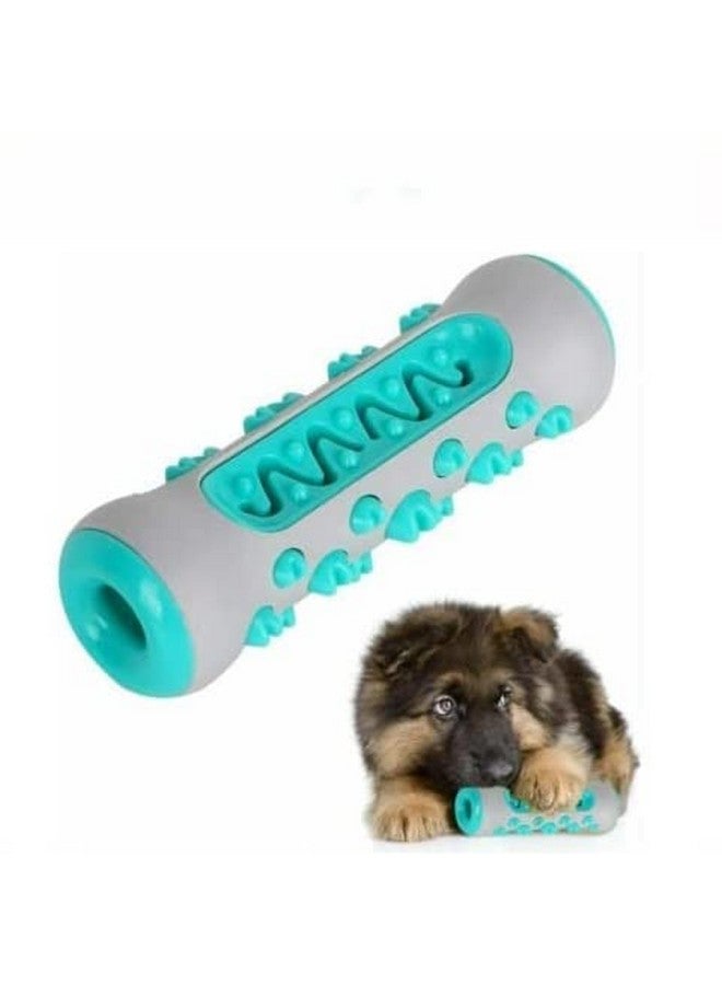 Pet Dog Chew Toys Aggressive Chewers Teeth Cleaning Oral Toothbrush Rubber Bone - Color May Vary - Image 1
