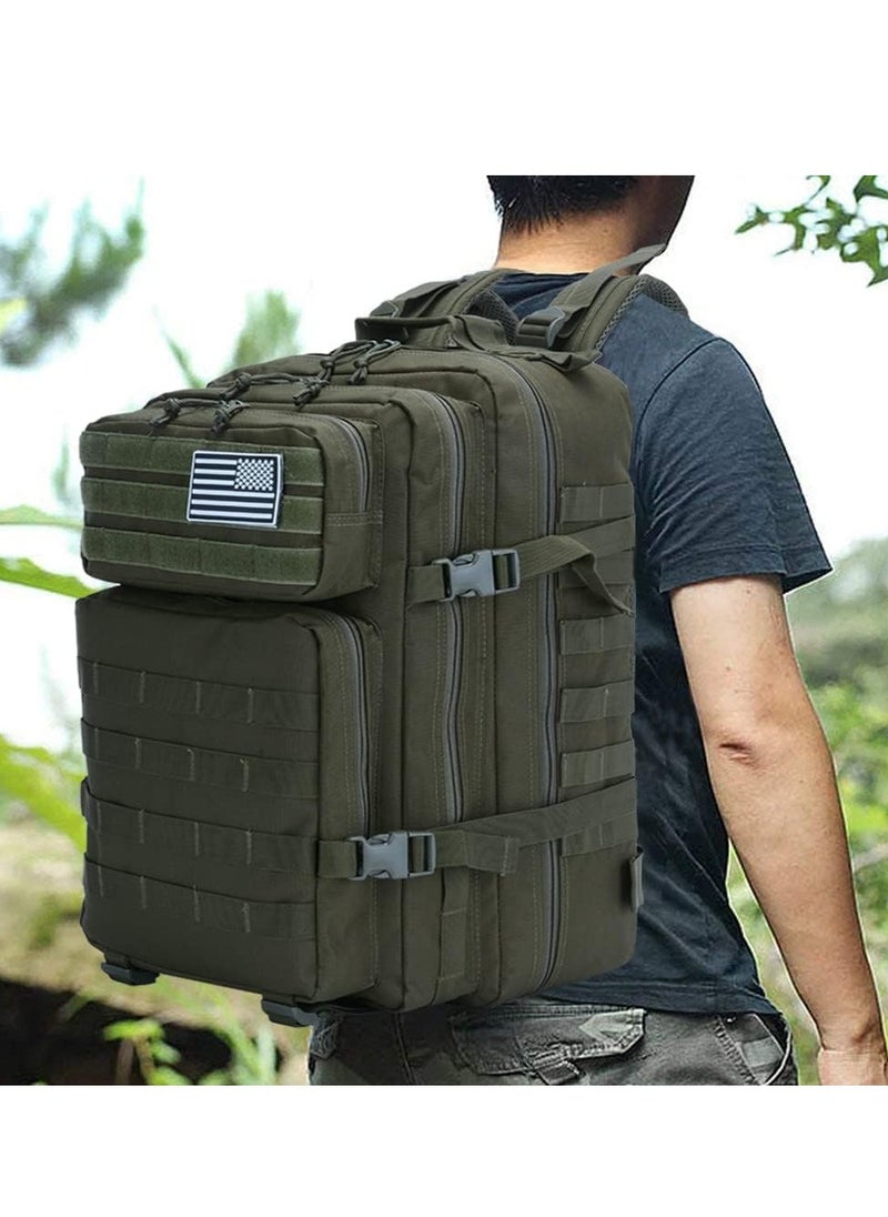 Generic - 45L Military Tactical Backpack 3 Day Assault Survival Molle Pack Bug Out Bag Fishing Outdoor Mountaineering Hiking Camping Multi-Function Backpack Rucksack - Image 1