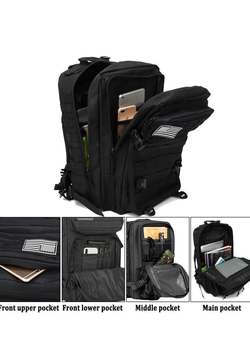 Generic - 45L Military Tactical Backpack 3 Day Assault Survival Molle Pack Bug Out Bag Fishing Outdoor Mountaineering Hiking Camping Multi-Function Backpack Rucksack - Image 1