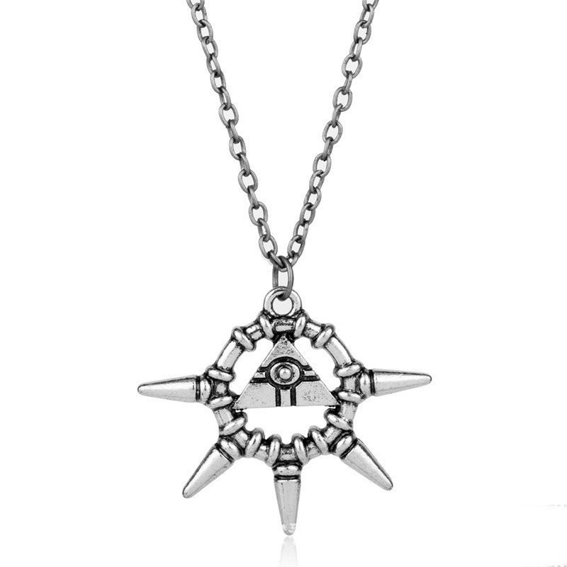 HC Yu-Gi-Oh! Metal Horus Eye Scepter Wisdom Wheel Building Blocks Pyramid Necklace Keychain - Image 1