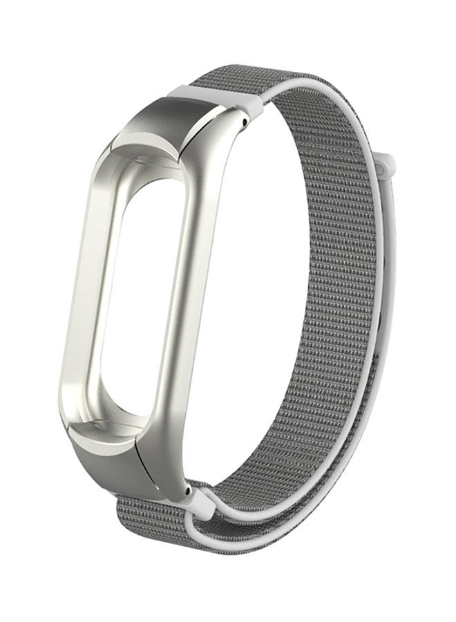 NIBEMINENT Nylon Replacement Band For Xiaomi Mi 3 Silver  - Image 1