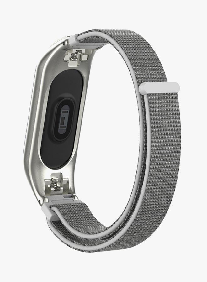 NIBEMINENT Nylon Replacement Band For Xiaomi Mi 3 Silver  - Image 2