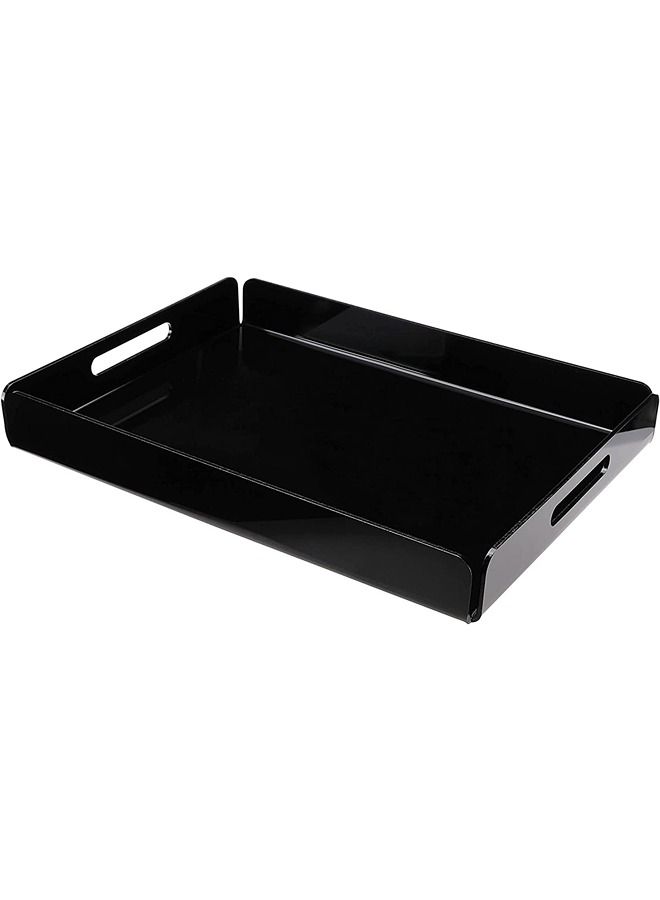 LAMSIT IBDAA Black Acrylic Tray (Black 40x30x5 cm) - Image 1