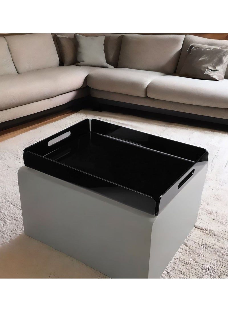 LAMSIT IBDAA Black Acrylic Tray (Black 40x30x5 cm) - Image 3