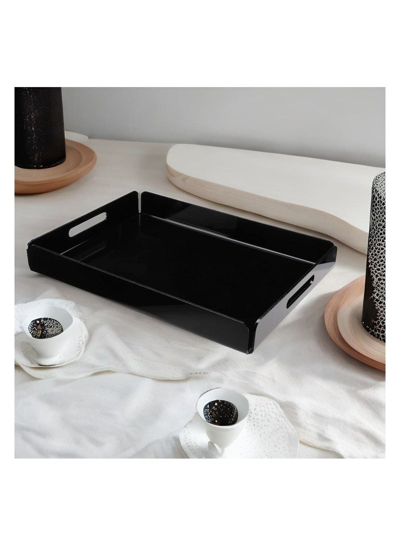 LAMSIT IBDAA Black Acrylic Tray (Black 40x30x5 cm) - Image 2
