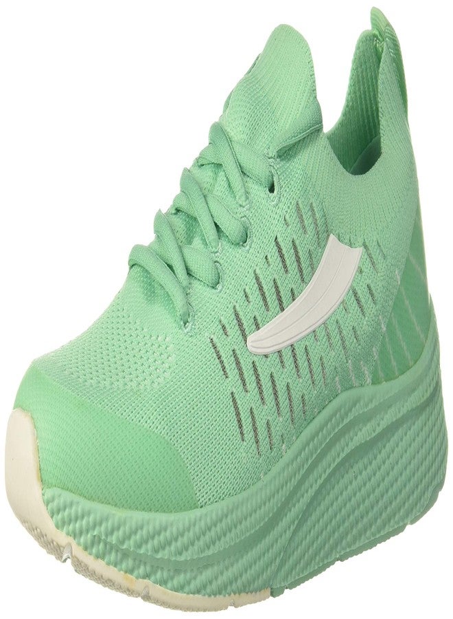 Fila Girl's Pattoy W Grn Ash/Wht Running Shoes-5 UK (11008403) - Image 1