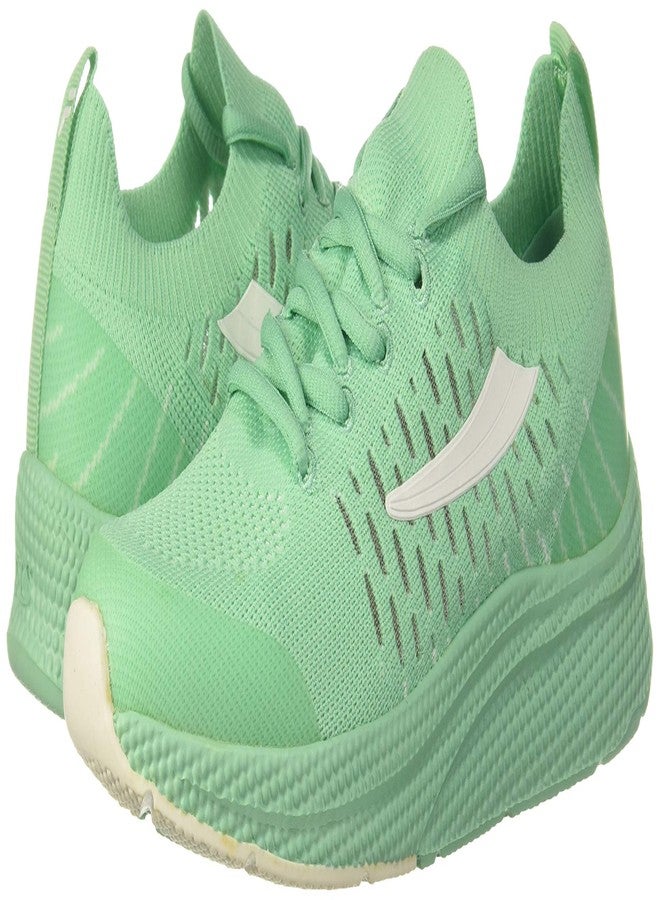 Fila Girl's Pattoy W Grn Ash/Wht Running Shoes-5 UK (11008403) - Image 2