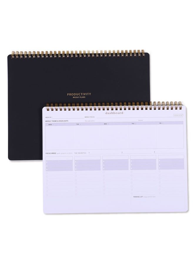 ZERONE CENTRE Weekday To Do List Notepad - 5-Day Undated Weekly Schedule Planner - A4 Size, 54 Pages - Image 1