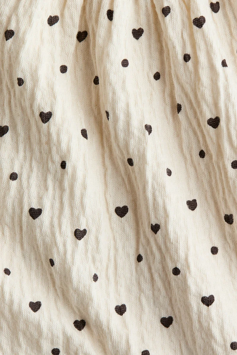 H&M Bow-detail crinkled blouse