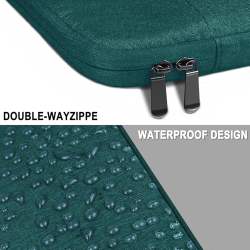 ANTERK Laptop Case 14 Inch, Water Resistant Traveling Computer Cover with Handle, Shockproof Protective Carrying Laptop Sleeve Compatible for 14 Inch MacBook Air/Pro, HP, Dell, Lenovo, Cyan - Image 2