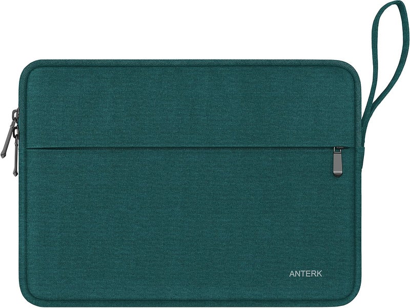 ANTERK Laptop Case 14 Inch, Water Resistant Traveling Computer Cover with Handle, Shockproof Protective Carrying Laptop Sleeve Compatible for 14 Inch MacBook Air/Pro, HP, Dell, Lenovo, Cyan - Image 1