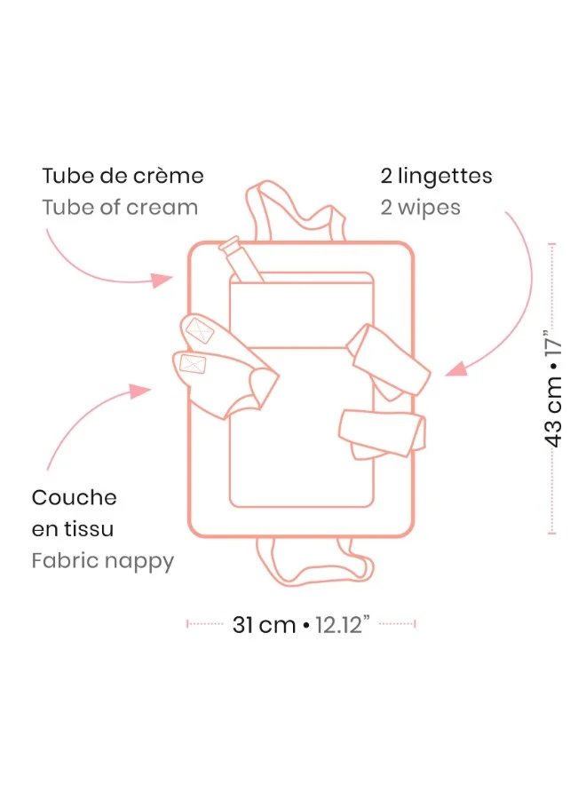 DJECO Pomea Pink Peak Changing Bag