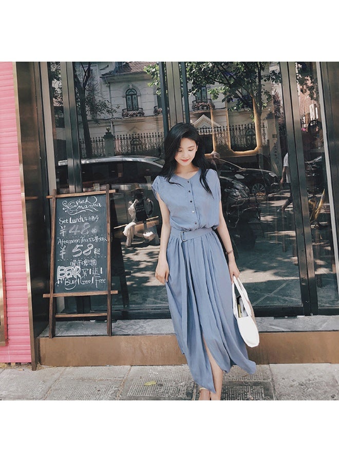 Women's Chiffon Dress, Casual  Summer Long Skirts Over The Knees - Image 1