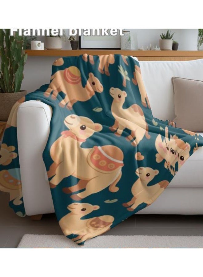 عام بطانية رقيقة من الفانيلا (حرارة ومريحة، ومناسبة للنوم واستخدام اللعبة والغبار والرمل) 150 سم * 200 سم - 641 - Image 4