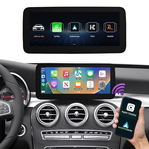 NINETOM 2026 Upgraded 10.25" Touchscreen Wireless CarPlay Android Auto Multimedia Car Radio Receiver Compatible with Mercedes Benz C GLC V Class W205 with NTG5.0/5.1/5.2 System (2015-2018) - Image 1