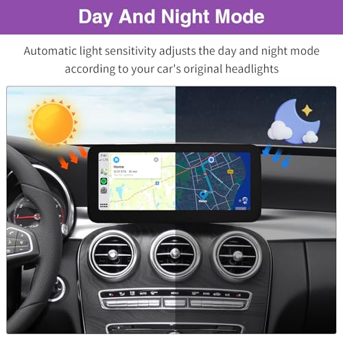 NINETOM 2026 Upgraded 10.25" Touchscreen Wireless CarPlay Android Auto Multimedia Car Radio Receiver Compatible with Mercedes Benz C GLC V Class W205 with NTG5.0/5.1/5.2 System (2015-2018) - Image 5