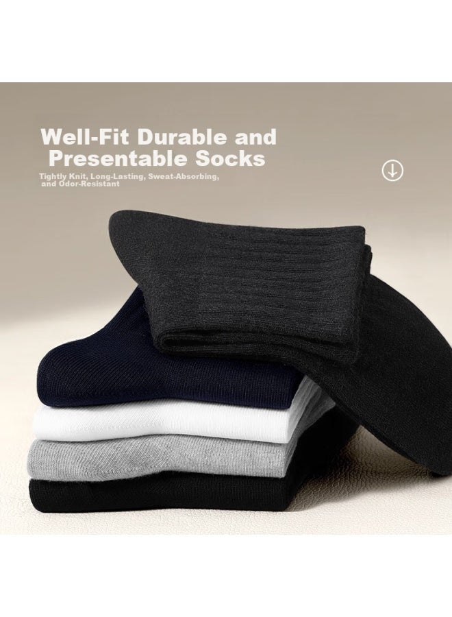 Paul Frank 100% Cotton Men's Mid-calf Summer Sports Socks, Antibacterial, Odor-resistant, Sweat-absorbing And Breathable, 6 Pairs Gift Box - Image 2