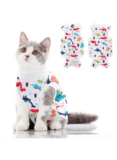 Cat Recovery Suit, Breathable Cat Surgery Recovery Suit, Cat Onesie for Cats After Surgery, Abdominal Wound Protector, Professional Bandages Cone E-Collar Alternative for Small Male & Female Pets