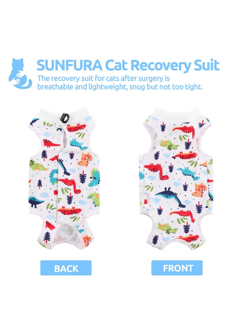 Excefore - Cat Recovery Suit, Breathable Cat Surgery Recovery Suit, Cat Onesie for Cats After Surgery, Abdominal Wound Protector, Professional Bandages Cone E-Collar Alternative for Small Male & Female Pets - Image 1