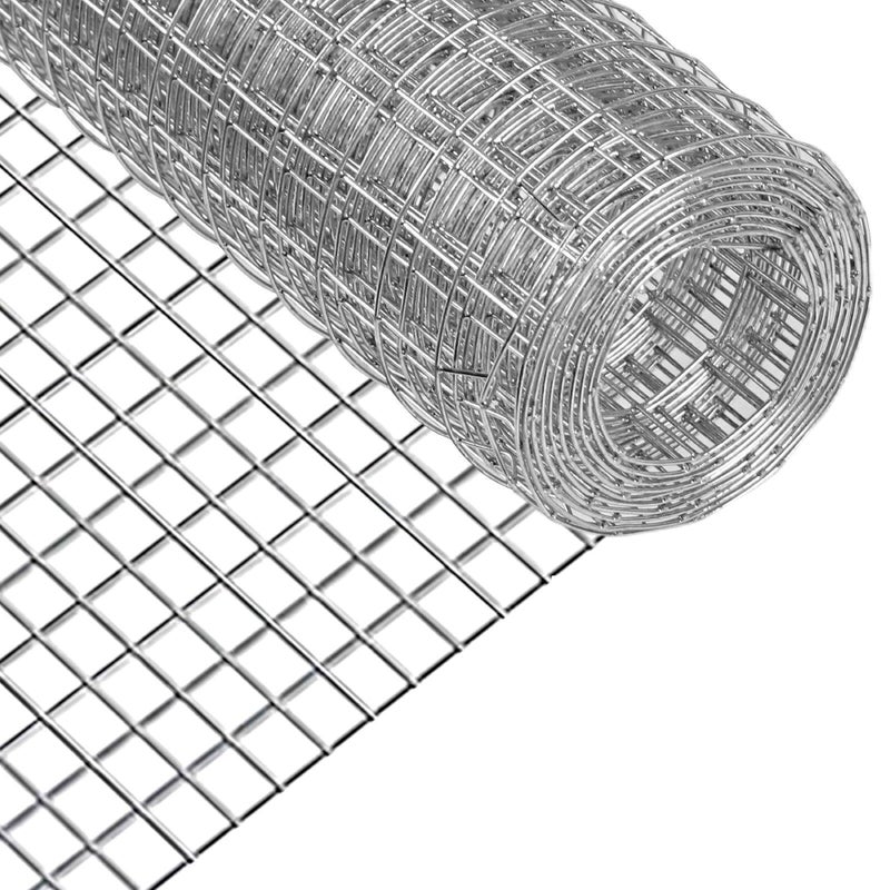 HANWRAPS Hardware Cloth,Chicken Wire Fence,1/2 inch 15.7in x 10ft Galvanized Welded Cage Wire for Bird Wire Gopher Wire Rabbit Wire Snake Fence Poultry Netting Cage Screen - Image 1