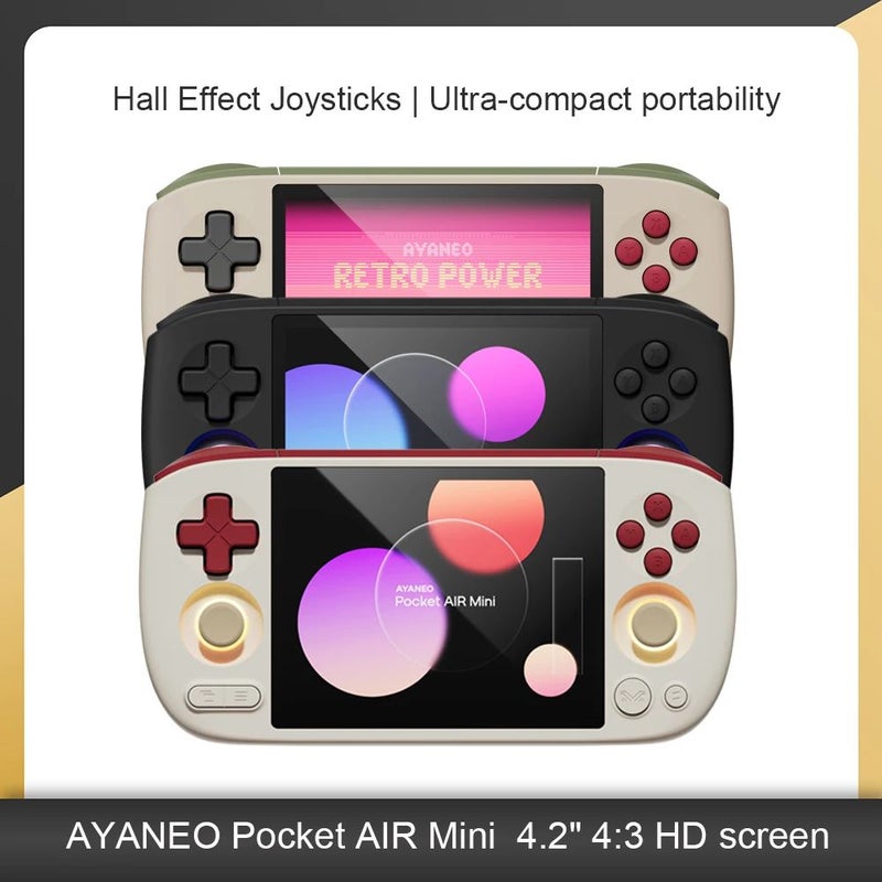 Ayaneo Pocket AIR Mini Handheld Game Console, 4.2" LCD 1280x960, 4500mAh, Hall Joystick Trigger, Android, White 2+32gb - Image 2