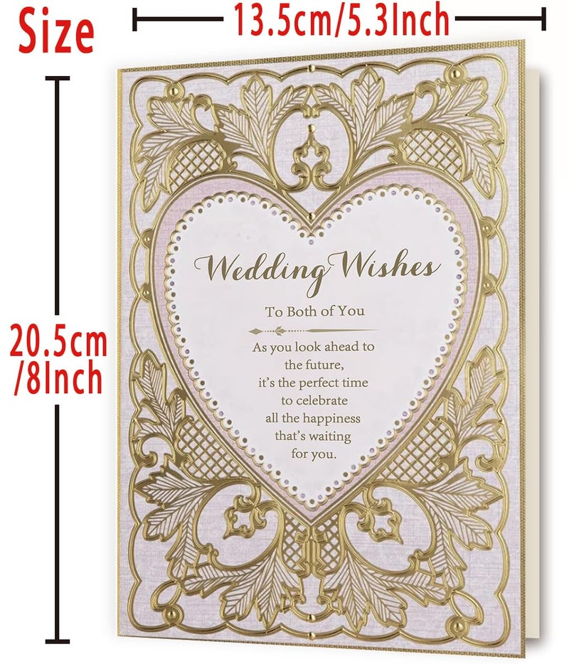 OJsensai Wedding Congratulations Card & Gifts for Bride and Groom Newlyweds Coupleï¼ŒSpecial Wedding Day - Image 3