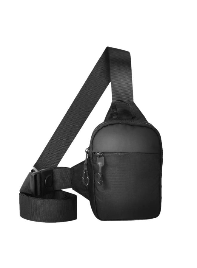 GALUIN Small Sling Bag Waterproof Crossbody Fanny Packs Purses Chest Bags with Adjustable Shoulder Belt for Travel Sport Camping(Black) - Image 1