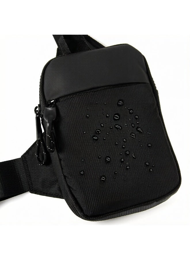 GALUIN Small Sling Bag Waterproof Crossbody Fanny Packs Purses Chest Bags with Adjustable Shoulder Belt for Travel Sport Camping(Black) - Image 4