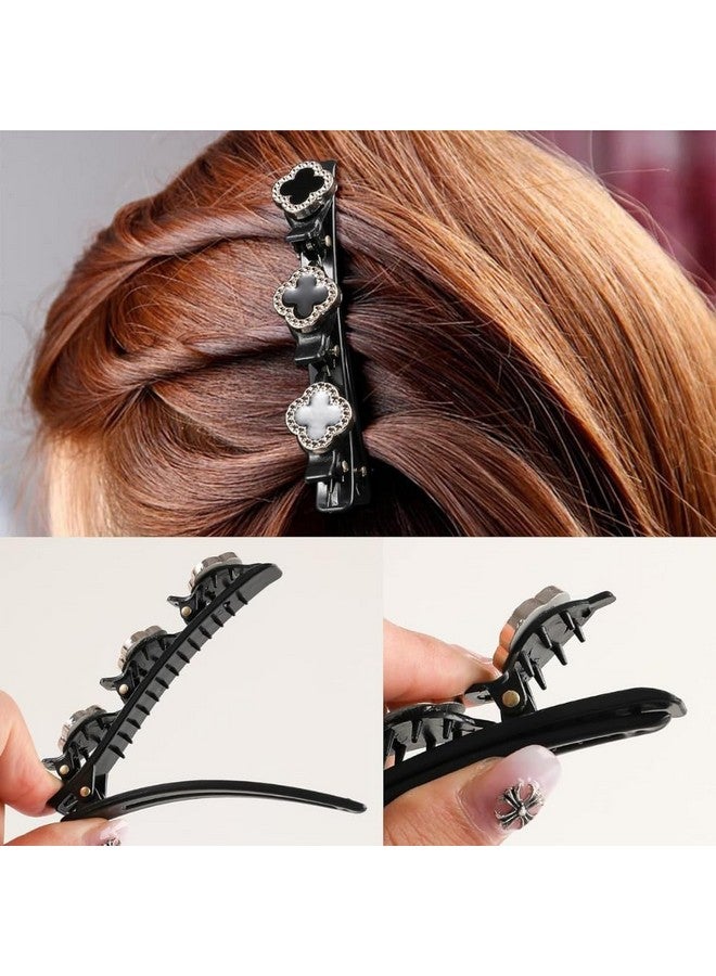 BAOER Hair Clips For Women Butterfly Hair Bands Cute Sparkling Pearls Braided Hair Clip No-Slip Side Bangs Assorted Hairpin Hair Pin For Girls Pack Of 6 Pcs - Image 2