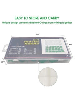Generic Air Conditioning O-Ring Kit, 18 Sizes, 270 Pieces, Green  - Image 2