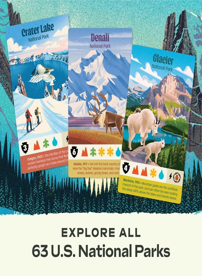 Keymaster Games Parks (2nd Edition) | Base Camp | Beautiful Strategy Game for Families, Adults, Kids or Solo | Explore Nature and The Outdoors by Hiking The US National Parks | Ages 10+ | 1-5 Players - Image 3