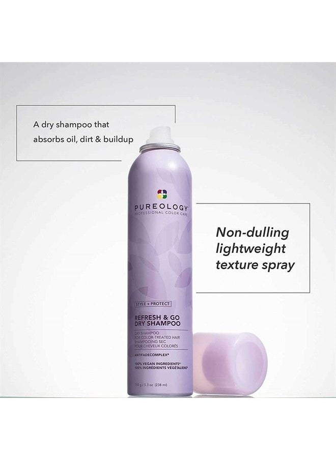 PUREOLOGY Style + Protect Refresh & Go Dry Shampoo | For Oily, Color-Treated Hair | Volumizing & Protective Dry Shampoo | Silicone-Free | Vegan | Updated Packaging | 1.2 Oz. |  - Image 2