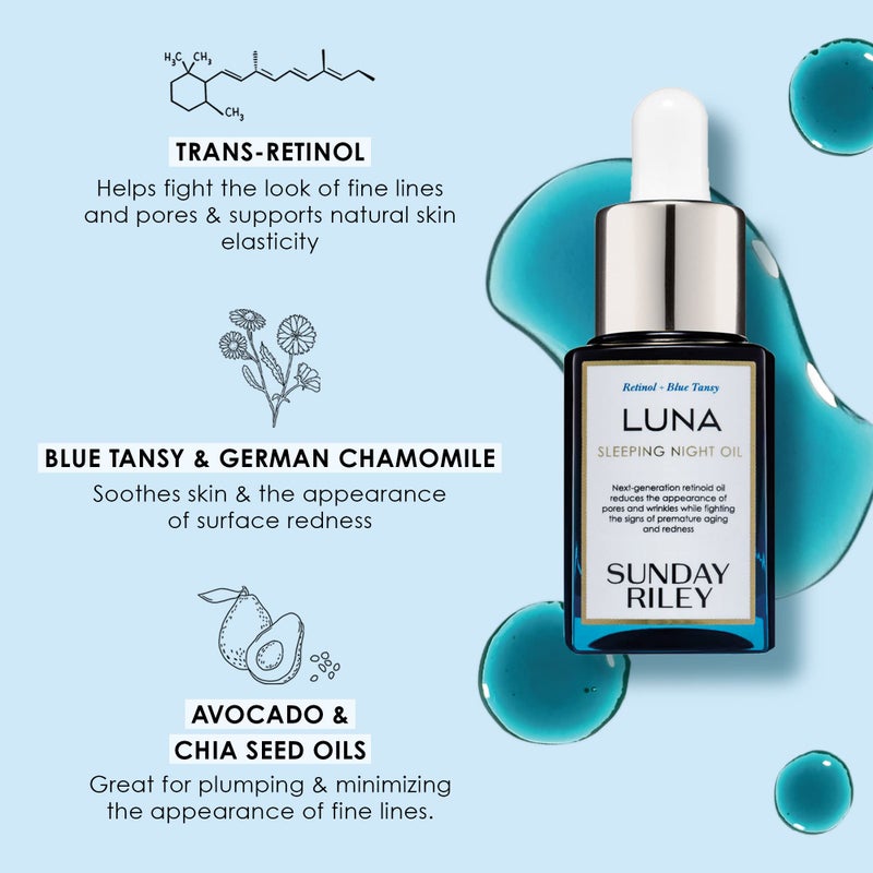 Sunday Riley Luna Retinol Sleeping Anti Aging Night Face Oil - Image 5