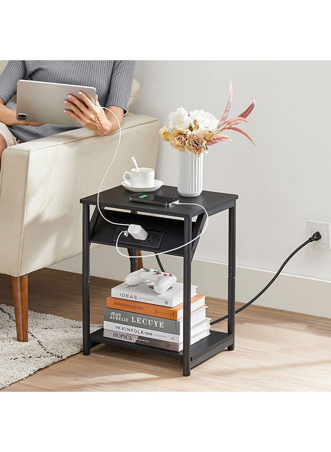 Home Box Finland Smart Nightstand With USB Charging Port 33 x 19 x 44 cm  - Image 1