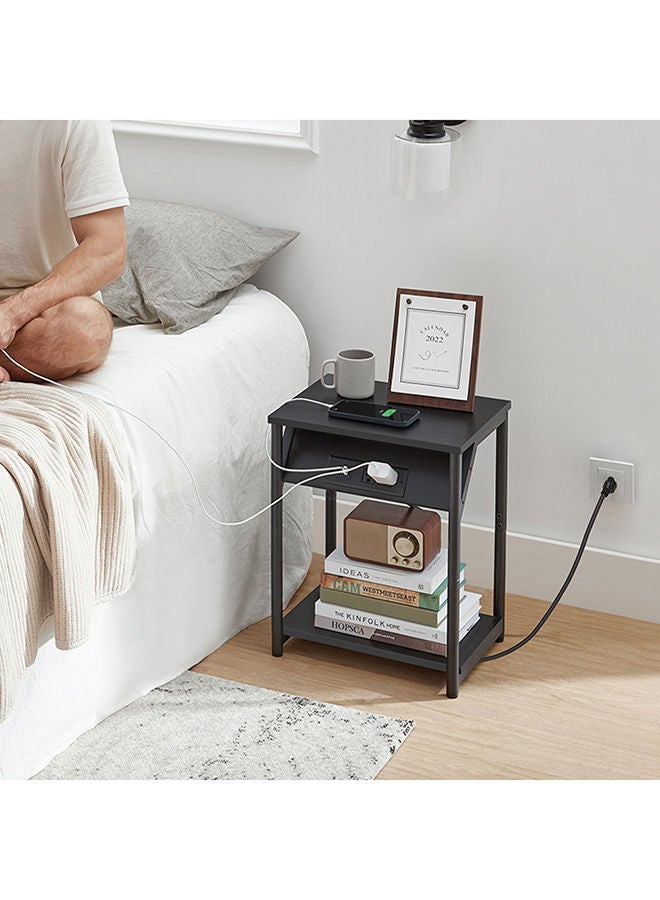Home Box Finland Smart Nightstand With USB Charging Port 33 x 19 x 44 cm  - Image 4
