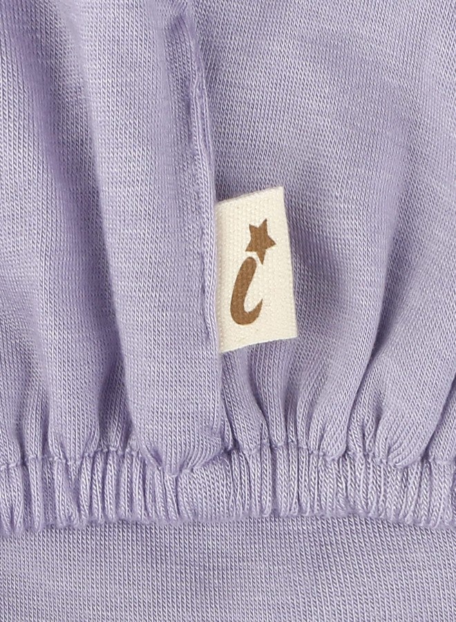 ililily Tencel Lyocell Flower Trim Chemo Hair Loss Beanie Ultra Soft Stretchable Head Cover Sleep Hat, Lavender Purple_Rhinestone - Image 5