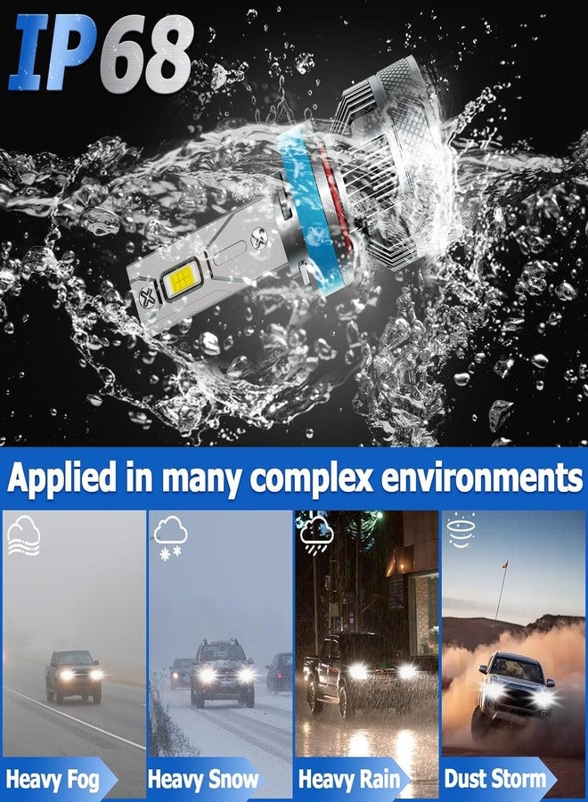 AWALITED مجموعة مصابيح أمامية LED فائقة السطوع من AWALITED، 6 قطع، مناسبة لجميع موديلات تويوتا تندرا من 2007 إلى 2013 - Image 4