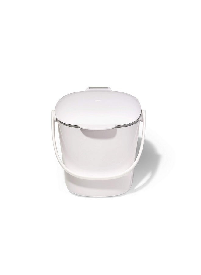 OXO OXO Good Grips Easy-Clean Compost Bin, White - 0.75 GAL  - Image 1