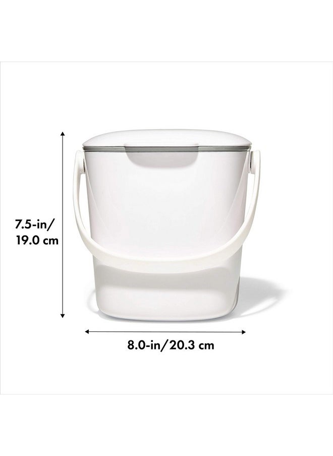 OXO OXO Good Grips Easy-Clean Compost Bin, White - 0.75 GAL  - Image 2