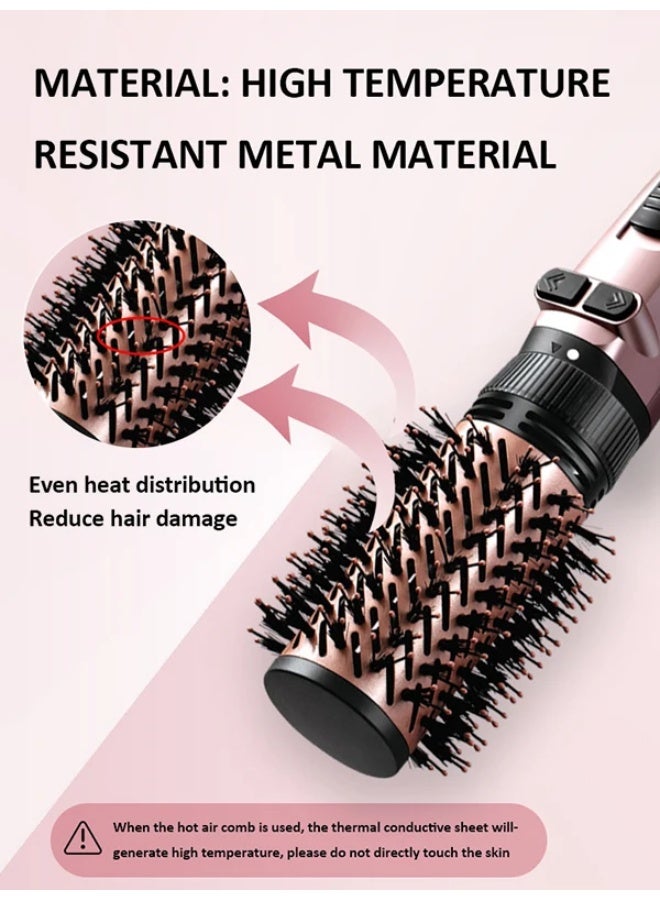 sokany SK-15035 3 in 1 Hot Air Comb Professional Blow Dryer Brush with Integrated Drying Styling and Combing System for Salon Quality Hair Styling at Home Rose Gold Multifunction Hair Styling Tool with Ionic Frizz Control Technology Advanced Electric Hot Air Brush with Multiple Attachments for Straightening Volumizing and Smoothing All Hair Types - Image 2