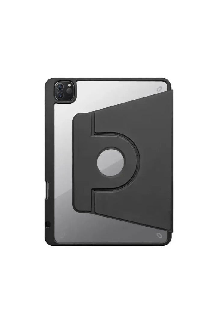 GREEN LION Transparent Folio Case Compatible with iPad Pro 12.9 Inch, Adjustable Handle, Auto Wake up, Magnetic Separable, Shock Proof, Edge to Edge Protection, Camera Protection for iPad Pro 12.9 - Black - Image 1